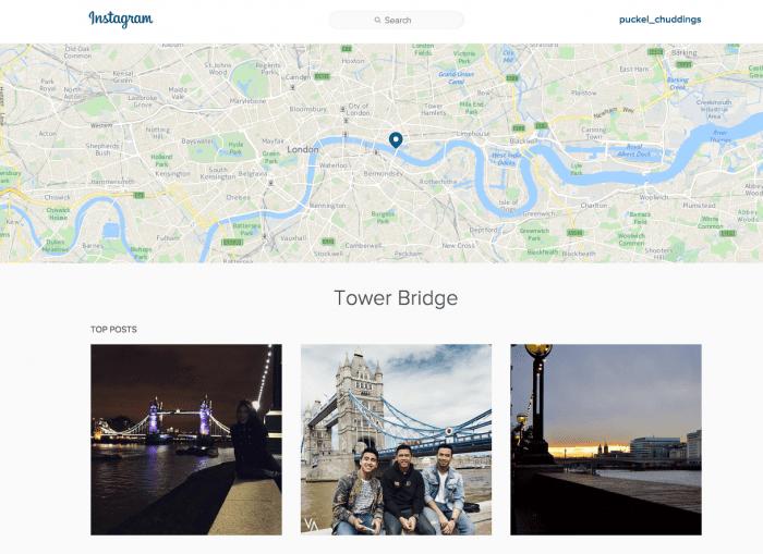 Instagram locations 