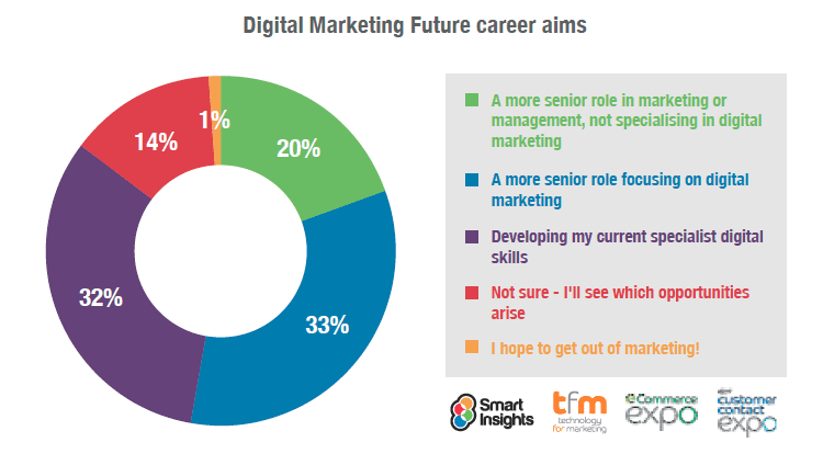 digital marketing future career aims 2016 digital skills survey smart insights