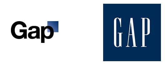 GAP new and old logo