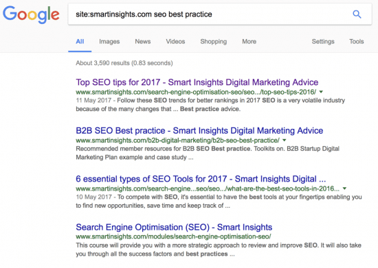 smart insights SEO best practise