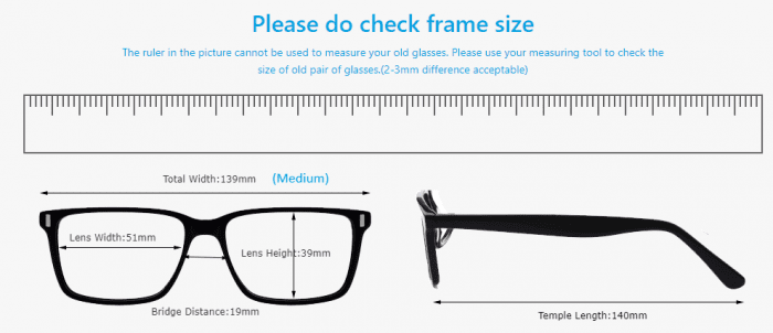 Firmoo - check frame size