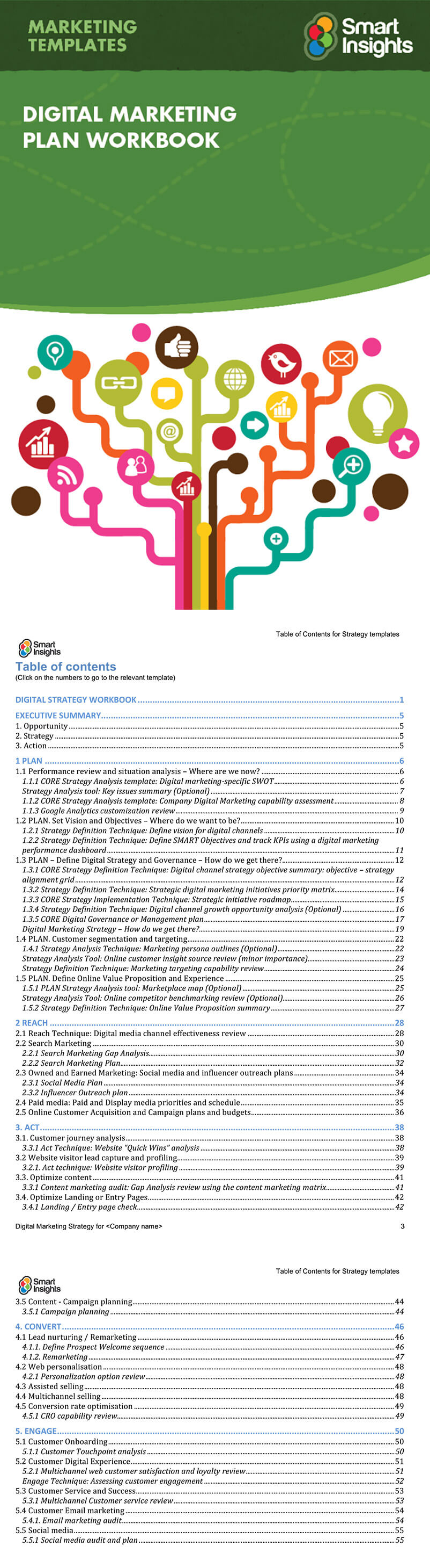 Digital Marketing Plan Workbook cover