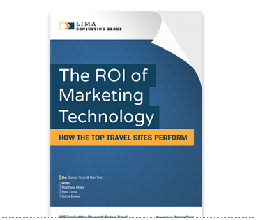 ROI of marketing technology - top travel sites