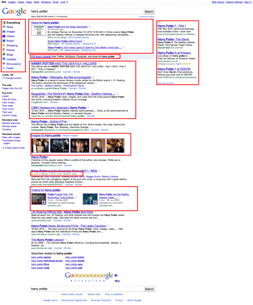 Search Results Page