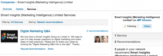 LinkedIn Recomemndtions