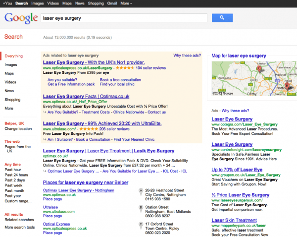 Laser Eye Surgery Search Results