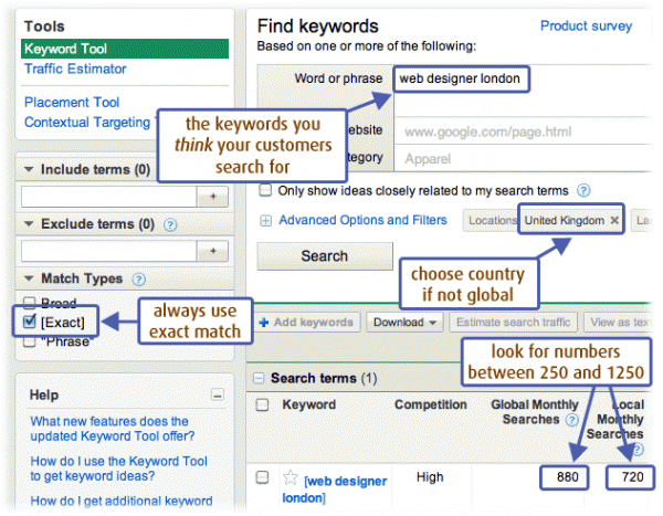 Google keyword tool tutorial