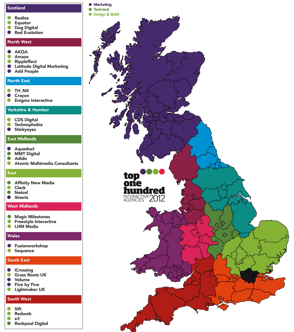 New top UK digital agencies | Smart Insights