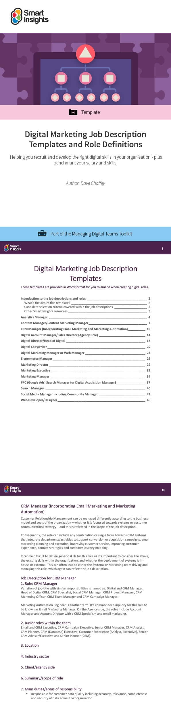 Digital Marketing Job Description Templates And Role Definitions