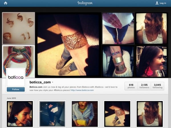 Bottica - Instagram campaign example