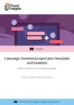 Campaign timeline/project plan template and example