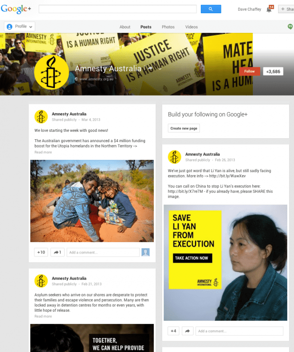 AmnestyGoogleplusaustralia