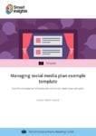 Managing social media plan example template