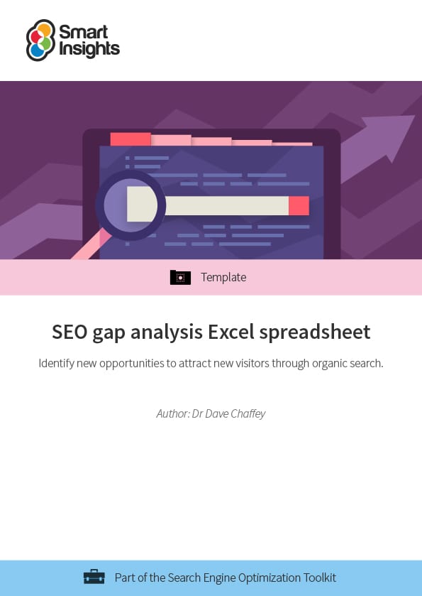 SEO gap analysis Excel spreadsheet featured image