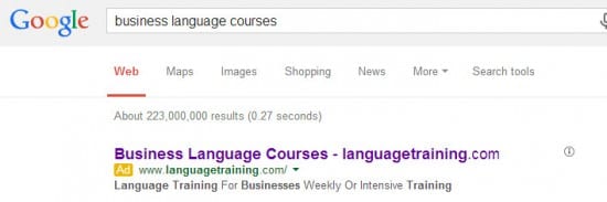 business language course pcc