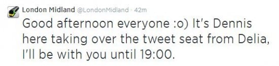 London Midland Twitter management