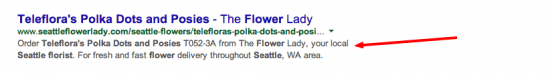 Onpage SEO Flower Lady