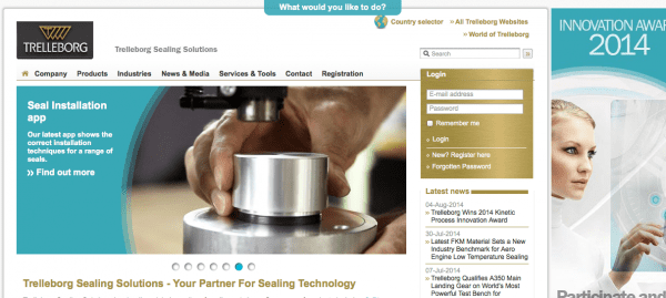 Trelleborg homepage 1