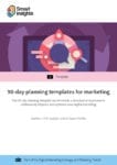 90 Day Planning Templates For Marketing Cover