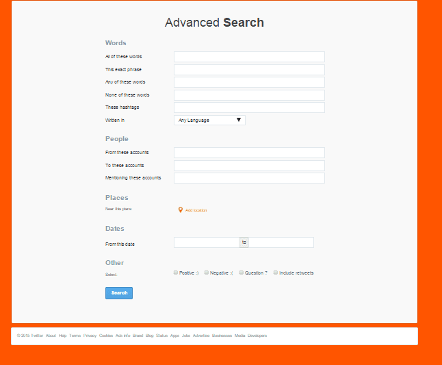 Twitter Advanced Search