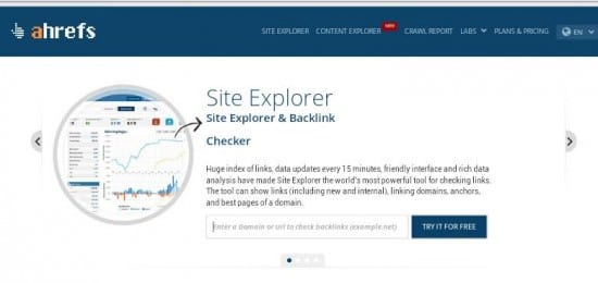 ahref site explorer