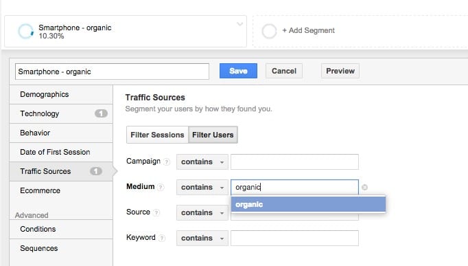 1 Using Google Analytics to review Mobile Friendly impact