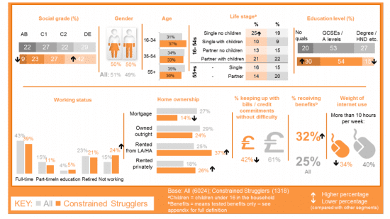 Online buying decision making segments  infographic