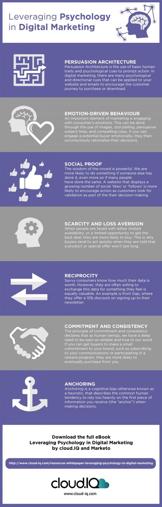 Leveraging Psychology in Digital Marketing infographic