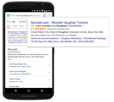 Google Extensions example
