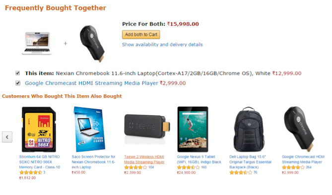 Amazon bundling 