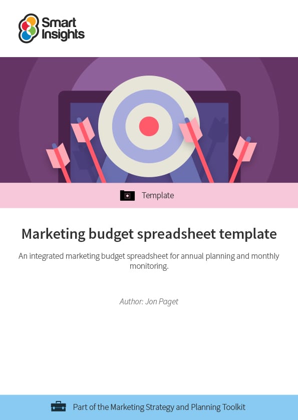 Marketing budget spreadsheet template featured image