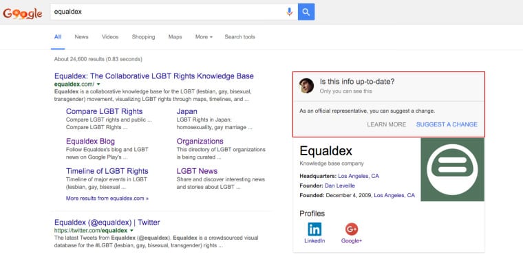 Google Knowledge Graph Changes