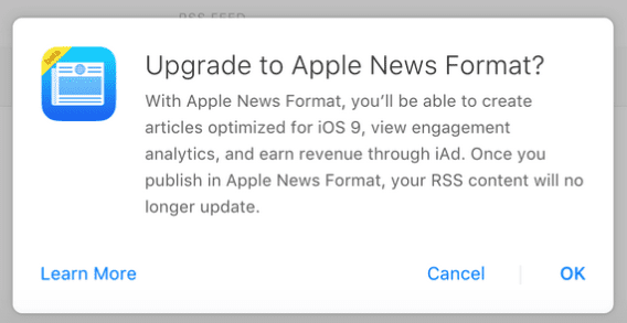 apple news upgrade 