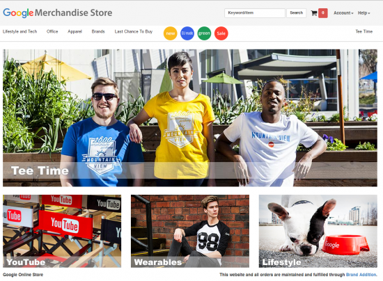 Google Merchandise Store 