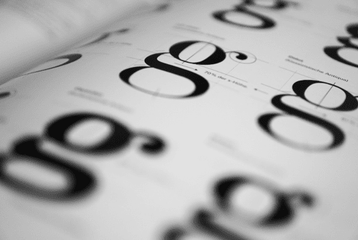 typography flat design 