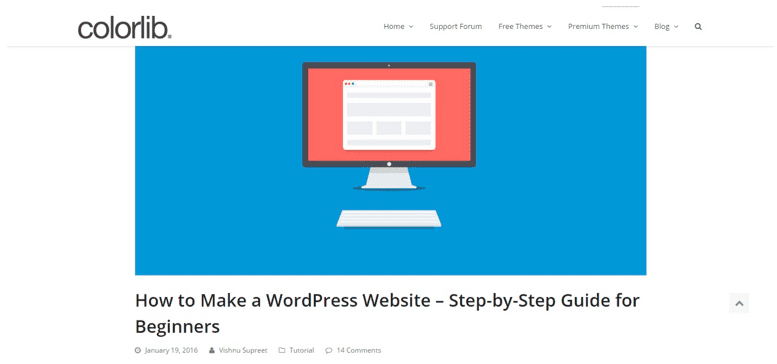 wordpress themes landing page 