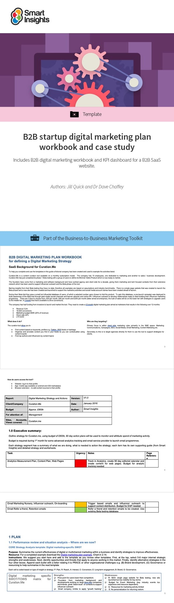 Startup Marketing Plan Template from www.smartinsights.com