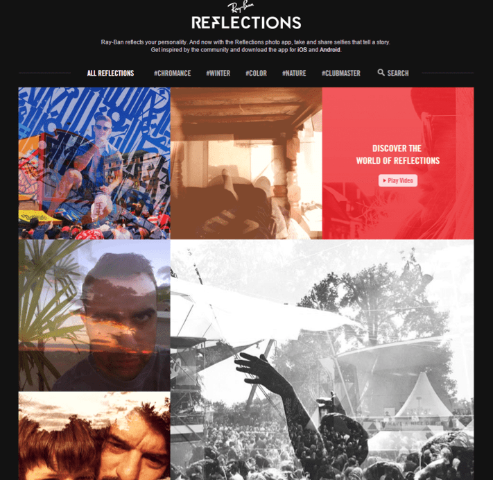 Ray Ban reflections