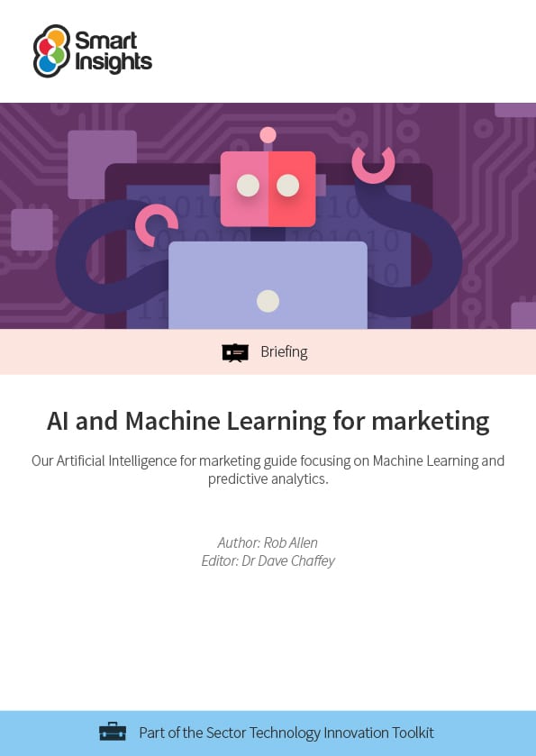 AI and Machine Learning for marketing briefing featured image