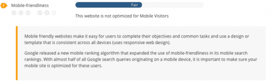 SEO audit - mobile friendliness