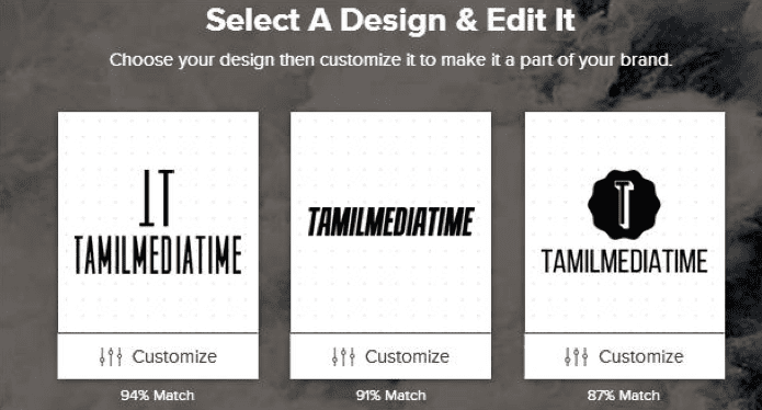 tailor brands design example