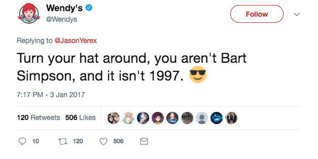 Wendy's snarky social media customer service