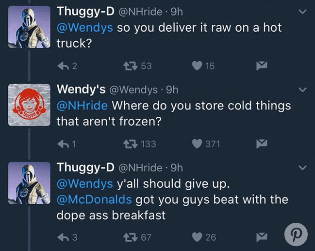 Wendy's social media customer service