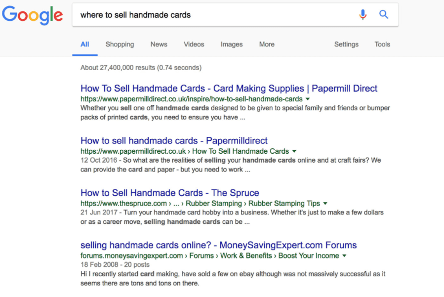 Google - using related searches to find content