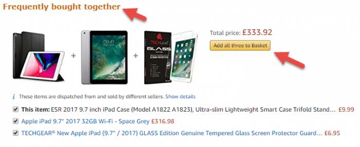 amazon upsell