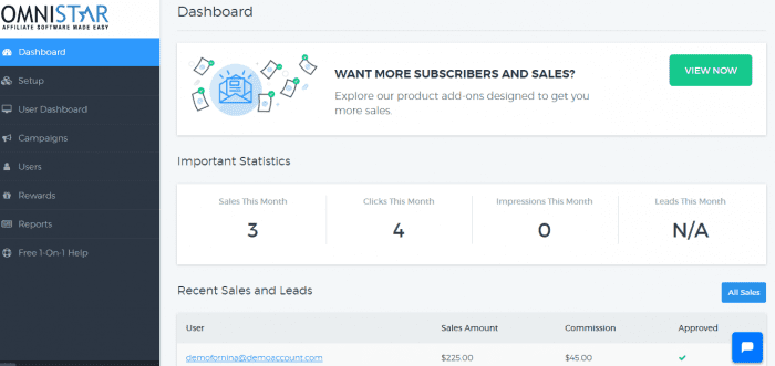 omnistar dashboard