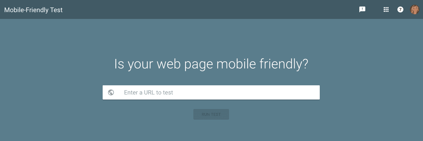 Mobile Friendly Test