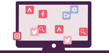 Long form header illustration