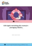 B2B digital marketing plan example – packaging industry