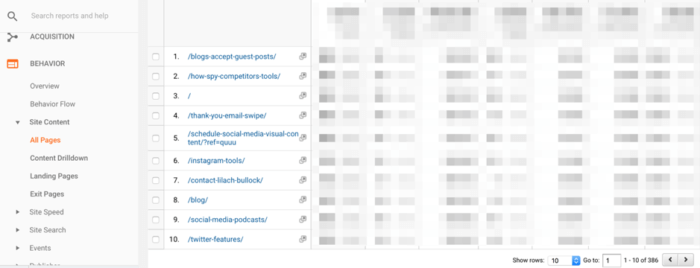 GA site traffic